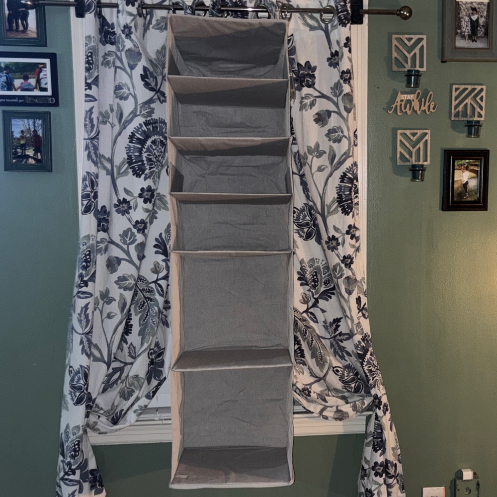 Gray Hanging Closet Organizer NWT